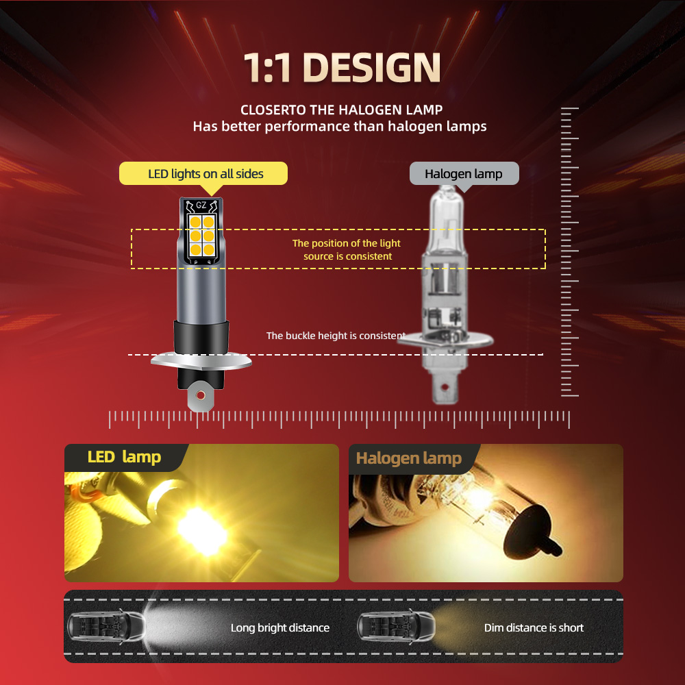 Комплект из 2 светодиодных лам – обзор и цена Led Fog Light H11 3000K Yellow