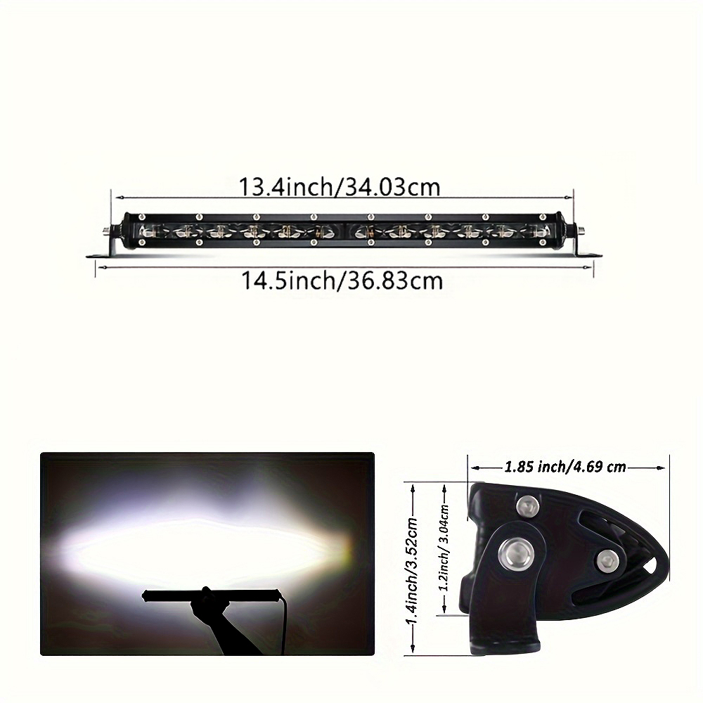 Ультратонкая светодиодная пане – обзор и цена Led Work Light Bar 12 Inch Offroad